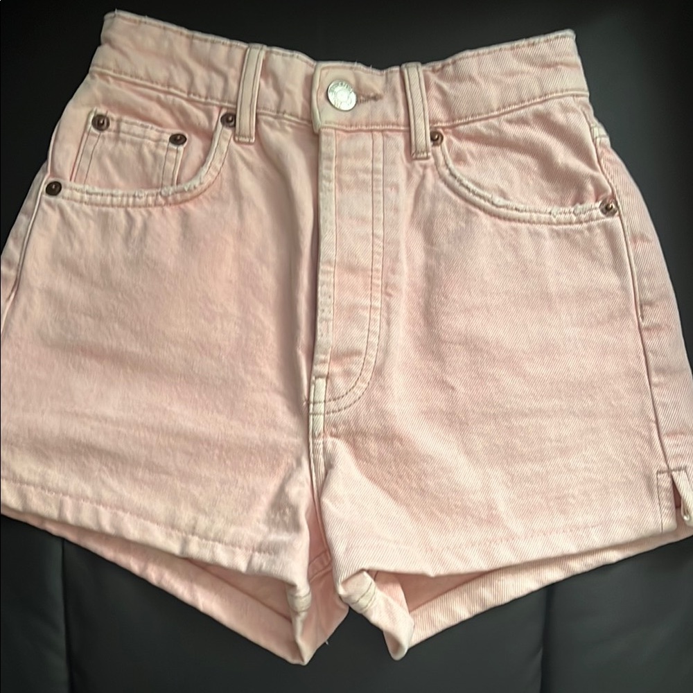 Zara Pink Denim Women's Shorts